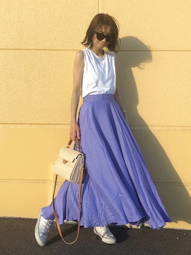 「GRL（グレイル）のアイテム（リング）」を使った、yurieさん（レディース・156cm）の夏コーディネート