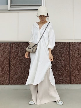 「eimy istoire（エイミーイストワール）のアイテム」を使った、yurieさん（レディース・155cm）の夏コーディネート