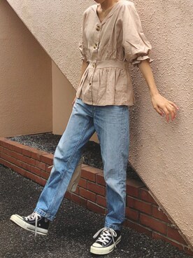 「GRL（グレイル）のアイテム（リング）」を使った、yurieさん（レディース・156cm）の夏コーディネート