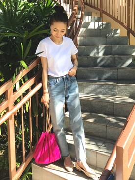 「Re Done（リダン）のアイテム」を使った、yurieさん（レディース・156cm）の夏コーディネート