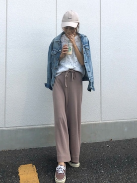 「GRL（グレイル）のアイテム（キャップ）」を使った、yurieさん（レディース・156cm）の秋コーディネート