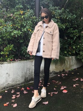 「GRL（グレイル）のアイテム（その他アウター）」を使った、yurieさん（レディース・156cm）の秋コーディネート