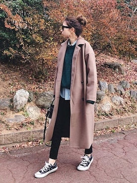 「MACPHEE（マカフィー）のアイテム」を使った、yurieさん（レディース・156cm）の冬コーディネート