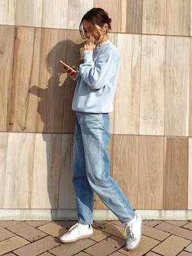 「GRL（グレイル）のハイネックパワショルレーストップス（Tシャツ/カットソー）」を使った、yurieさん（レディース・156cm）の冬コーディネート