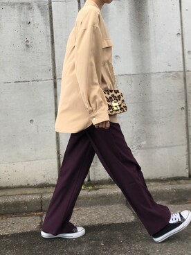 「AZUL ENCANTO（アズールエンカント）のアイテム（シャツ/ブラウス）」を使った、yurieさん（レディース・156cm）の冬コーディネート