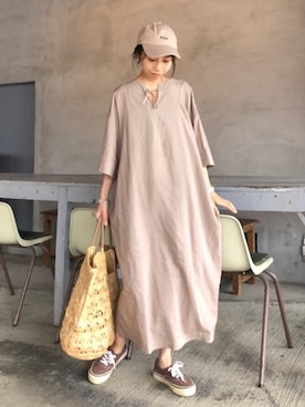 「Drawer（ドゥロワー）のアイテム（バッグ）」を使った、yurieさん（レディース・156cm）の春コーディネート
