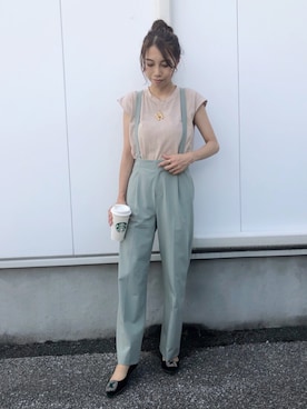 「DOLCEのアイテム」を使った、yurieさん（レディース・156cm）の秋コーディネート