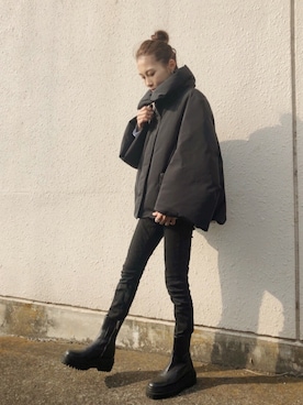 「UNITED ARROWS（ユナイテッドアローズ）のアイテム（ピアス（両耳用））」を使った、yurieさん（レディース・156cm）の秋コーディネート