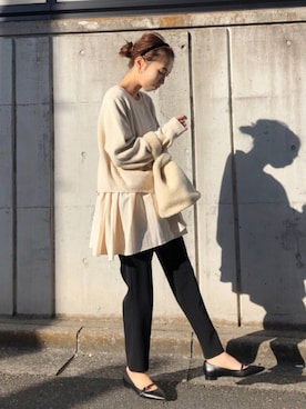 「ROCHAS（ロシャス）のアイテム」を使った、yurieさん（レディース・156cm）の冬コーディネート