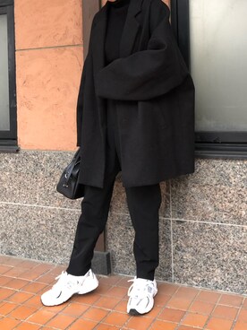 「GRL（グレイル）のアイテム（その他アウター）」を使った、yurieさん（レディース・156cm）の冬コーディネート