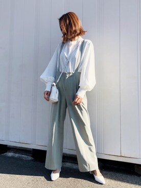 「DOLCEのアイテム」を使った、yurieさん（レディース・156cm）の春コーディネート