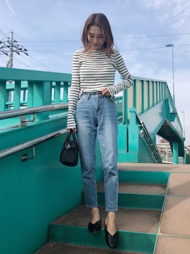 「Re:EDIT（リエディ）のアイテム（その他シューズ）」を使った、yurieさん（レディース・156cm）の春コーディネート