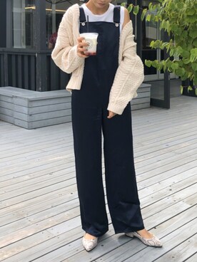 「UNITED ARROWS（ユナイテッドアローズ）のアイテム（オールインワン・サロペット）」を使った、yurieさん（レディース・156cm）の春コーディネート