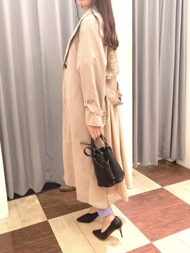 「Bou Jeloud（ブージュルード）のアイテム（ジャケット/アウター）」を使った、nnnninnnniさん（レディース・166cm）の春コーディネート