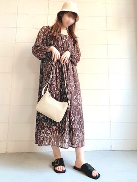 「Bab（バブ）のアイテム（サンダル）」を使った、nnnninnnniさん（レディース・166cm）の春コーディネート