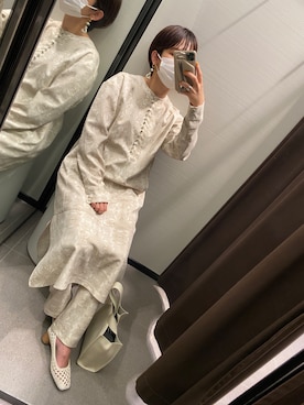 「SLOBE IENA（スローブイエナ）のアイテム（パンプス）」を使った、n_t_m0510さん（レディース・160cm）の春コーディネート