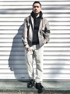 「CIAOPANIC TYPY（チャオパニックティピー）のアイテム（ブルゾン）」を使った、kurasumiさん（メンズ・171cm）の春コーディネート