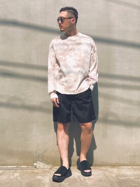 「N.HOOLYWOOD COMPILE（N.ハリウッド コンパイル）のアイテム（サンダル）」を使った、kurasumiさん（メンズ・171cm）の春コーディネート