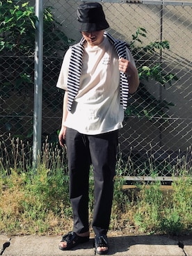 「WhoWhat（フーワット）のアイテム（帽子）」を使った、kurasumiさん（メンズ・171cm）の春コーディネート