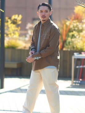 「CIAOPANIC TYPY（チャオパニックティピー）のアイテム（チノパンツ）」を使った、kurasumiさん（メンズ・171cm）の春コーディネート