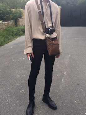 ふくべいさん（メンズ・182cm）の夏コーディネート