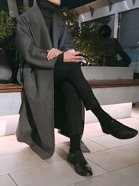 ふくべいさん（メンズ・182cm）の秋コーディネート