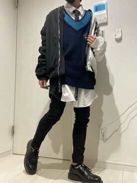 「KINGLYMASK」｜あさぽん🐧🦁さん（メンズ・156cm）の冬コーディネート