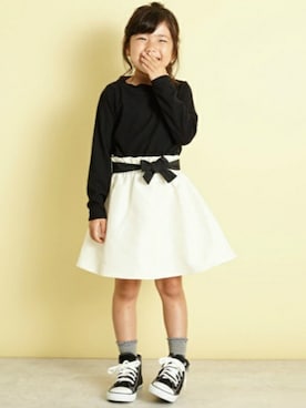 「b・ROOM（ビールーム）のアイテム（ワンピース）」を使った、petit　main・b-roomさん（キッズ・110cm）の夏コーディネート
