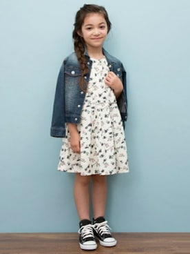 「b・ROOM（ビールーム）のアイテム」を使った、petit　main・b-roomさん（キッズ・121cm）の秋コーディネート