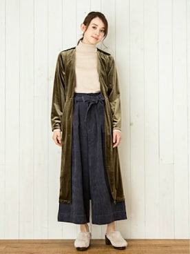 「petit main LIEN（プティマインリアン）のアイテム」を使った、petit　main・b-roomさん（レディース・165cm）の冬コーディネート