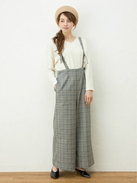 「petit main LIEN（プティマインリアン）のアイテム」を使った、petit　main・b-roomさん（レディース・165cm）の冬コーディネート