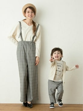 「petit main LIEN（プティマインリアン）のアイテム」を使った、petit　main・b-roomさん（レディース・165cm）の冬コーディネート