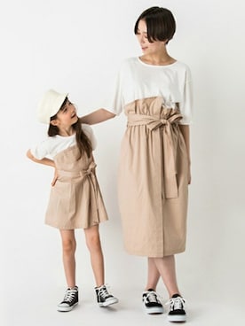 「petit main LIEN（プティマインリアン）のアイテム」を使った、petit　main・b-roomさん（レディース・168cm）の秋コーディネート