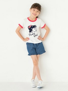 petit　main・b-roomさん（キッズ・126cm）の秋コーディネート