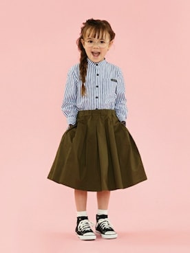 「b・ROOM（ビールーム）のアイテム」を使った、petit　main・b-roomさん（キッズ・113cm）の秋コーディネート