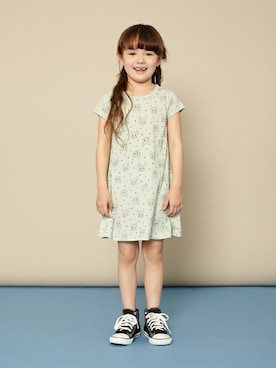 「b・ROOM（ビールーム）のアイテム（ワンピース）」を使った、petit　main・b-roomさん（キッズ・113cm）の秋コーディネート
