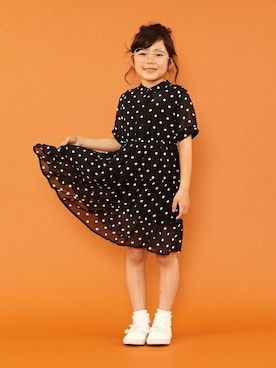 「アイテム（キャミソール）」を使った、petit　main・b-roomさん（キッズ・112cm）の秋コーディネート