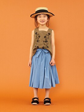 petit　main・b-roomさん（キッズ・114cm）の秋コーディネート