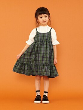 petit　main・b-roomさん（キッズ・114cm）の秋コーディネート