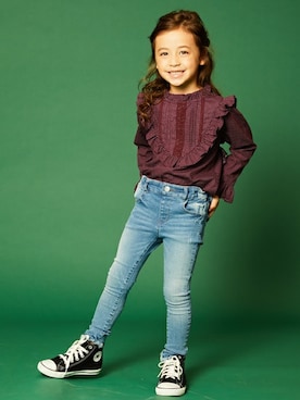 petit　main・b-roomさん（キッズ・108cm）の秋コーディネート