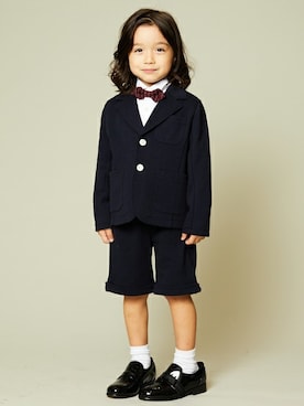 「b・ROOM（ビールーム）のアイテム（ジャケット/アウター）」を使った、petit　main・b-roomさん（キッズ・104cm）の秋コーディネート