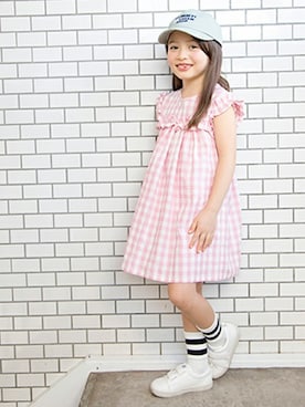 「b・ROOM（ビールーム）のアイテム」を使った、petit　main・b-roomさん（キッズ・114cm）の冬コーディネート