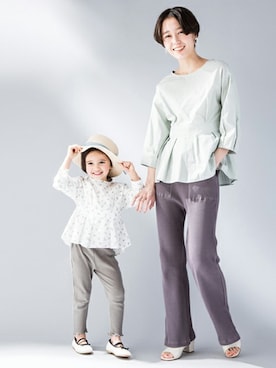 「petit main LIEN（プティマインリアン）のアイテム」を使った、petit　main・b-roomさん（レディース・168cm）の冬コーディネート