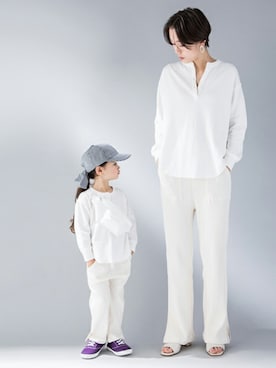 「petit main LIEN（プティマインリアン）のアイテム」を使った、petit　main・b-roomさん（レディース・168cm）の冬コーディネート