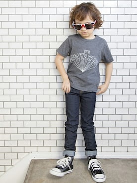 「b・ROOM（ビールーム）のアイテム」を使った、petit　main・b-roomさん（キッズ・109cm）の冬コーディネート