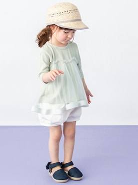 petit　main・b-roomさん（キッズ・93cm）の春コーディネート