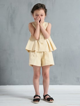 「b・ROOM（ビールーム）のアイテム」を使った、petit　main・b-roomさん（キッズ・108cm）の春コーディネート