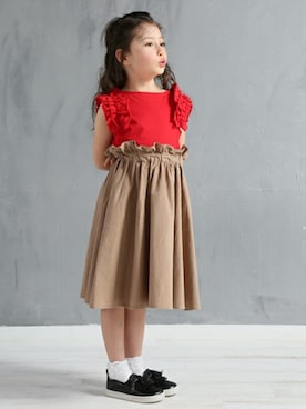 「petit main」｜petit　main・b-roomさん（キッズ・114cm）の春コーディネート