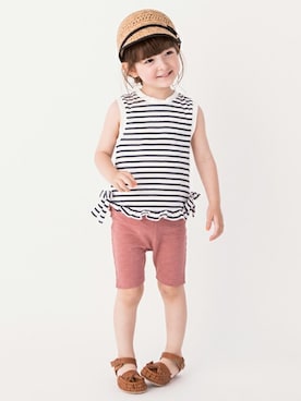 petit　main・b-roomさん（キッズ・96cm）の夏コーディネート