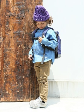 petit　main・b-roomさん（キッズ・105cm）の秋コーディネート